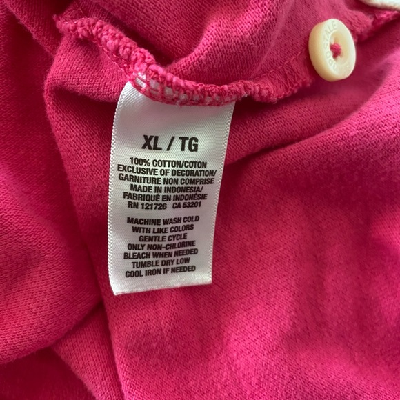 Aeropostale Shirt Men’s XL Pink Polo Top Short Sleeve Collared Button Closure - Picture 3 of 7